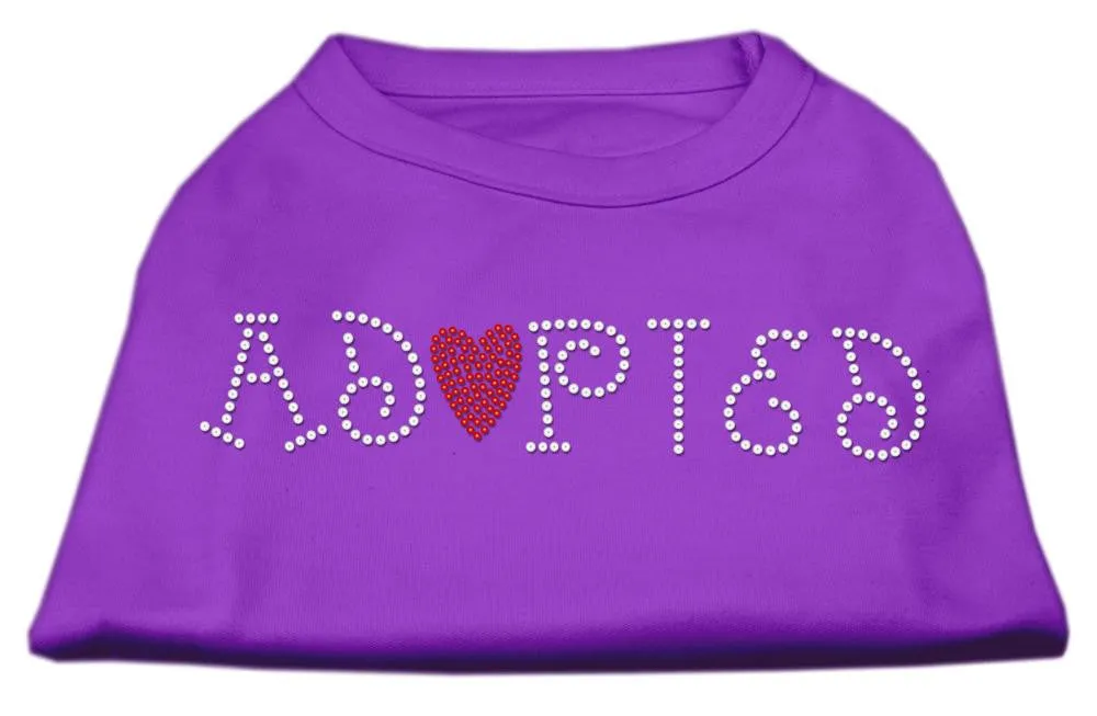 Adopted Rhinestone Shirt Purple XXXL(20)