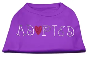 Adopted Rhinestone Shirt Purple XXXL(20)