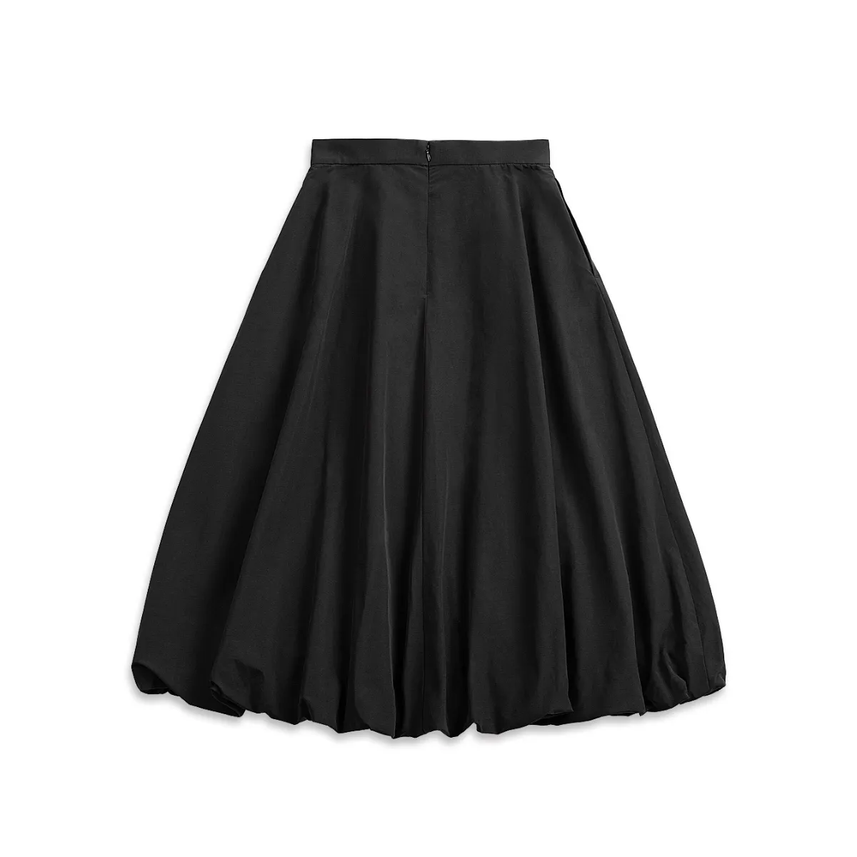 Balloon Midi Skirt Black