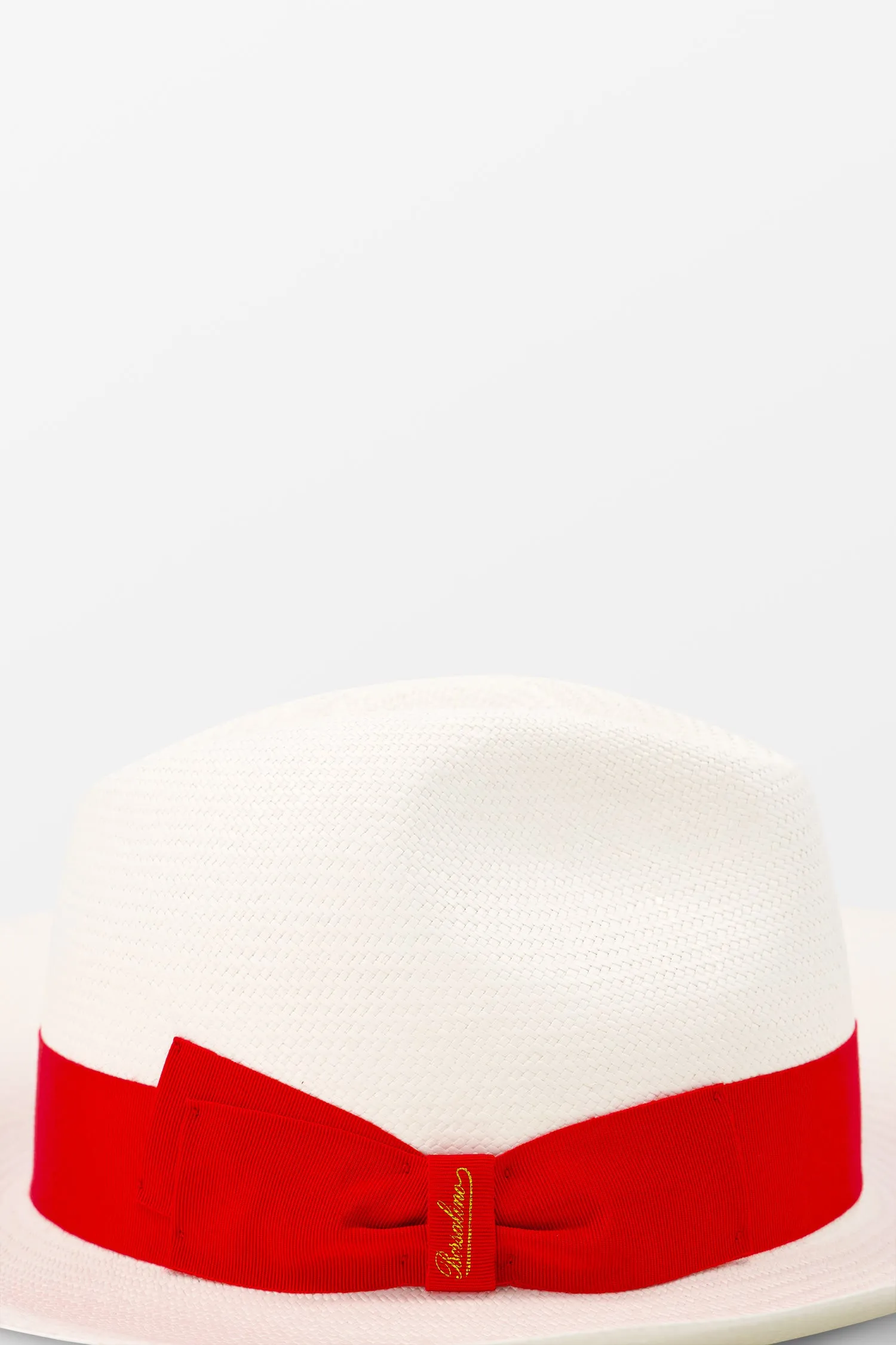 Borsalino White/Red Panama Fine Sophie