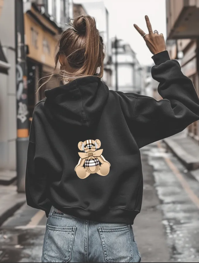 BURRBEAR HOODIE - BLACK