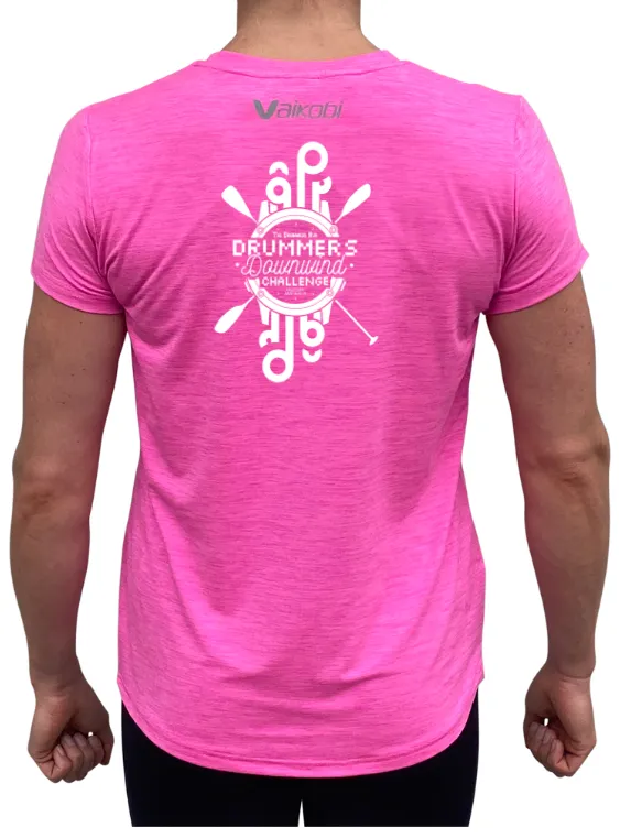 DRUMMERS - Women's UV Performance Tech Tee - Pink - CUSTOM