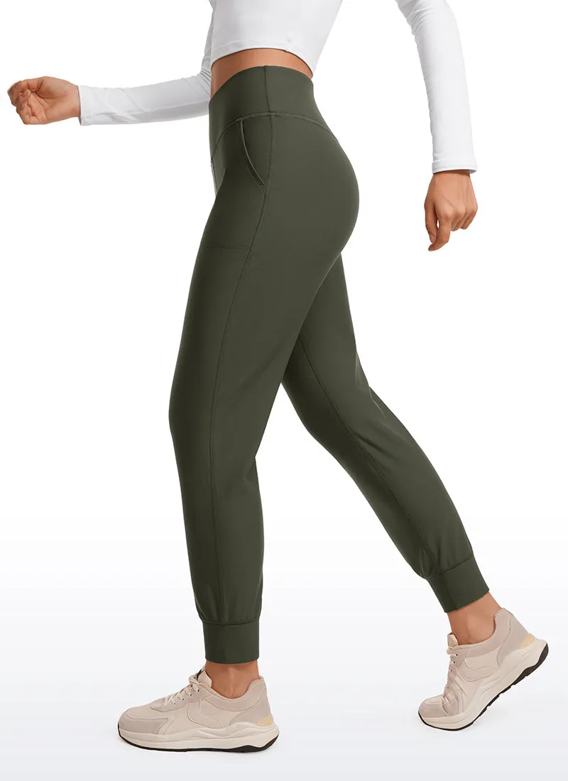 Fleece Lined Soft Workout Joggers with Pockets 27.5"