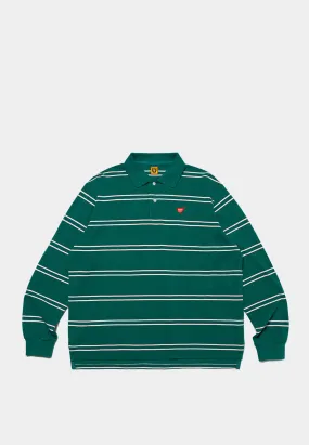 Human Made L/S Polo Shirt Green