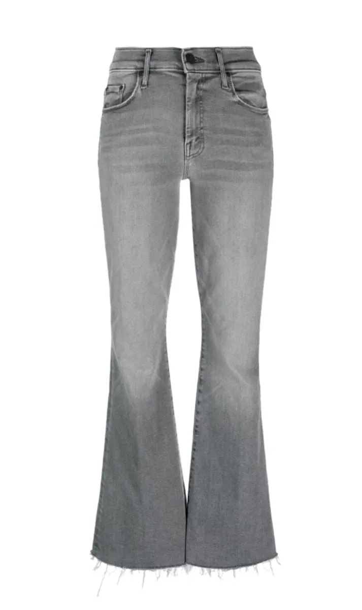 LOGO-TAG COTTON-BLEND STRAIGHT-LEG JEANS