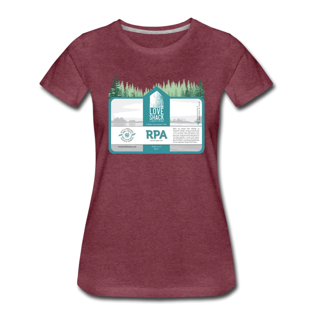 LoveShack Libations - Rachel Paul Ale (RPA) - Women’s Premium T-Shirt