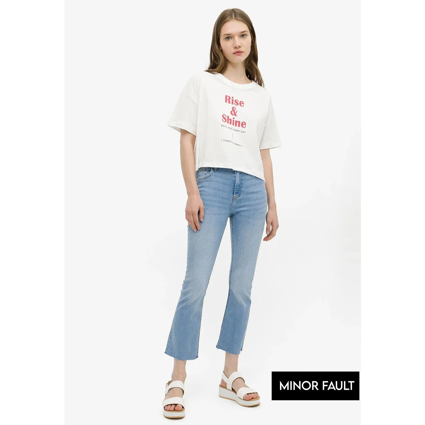 (Minor Fault) Cropped Flare Jeans