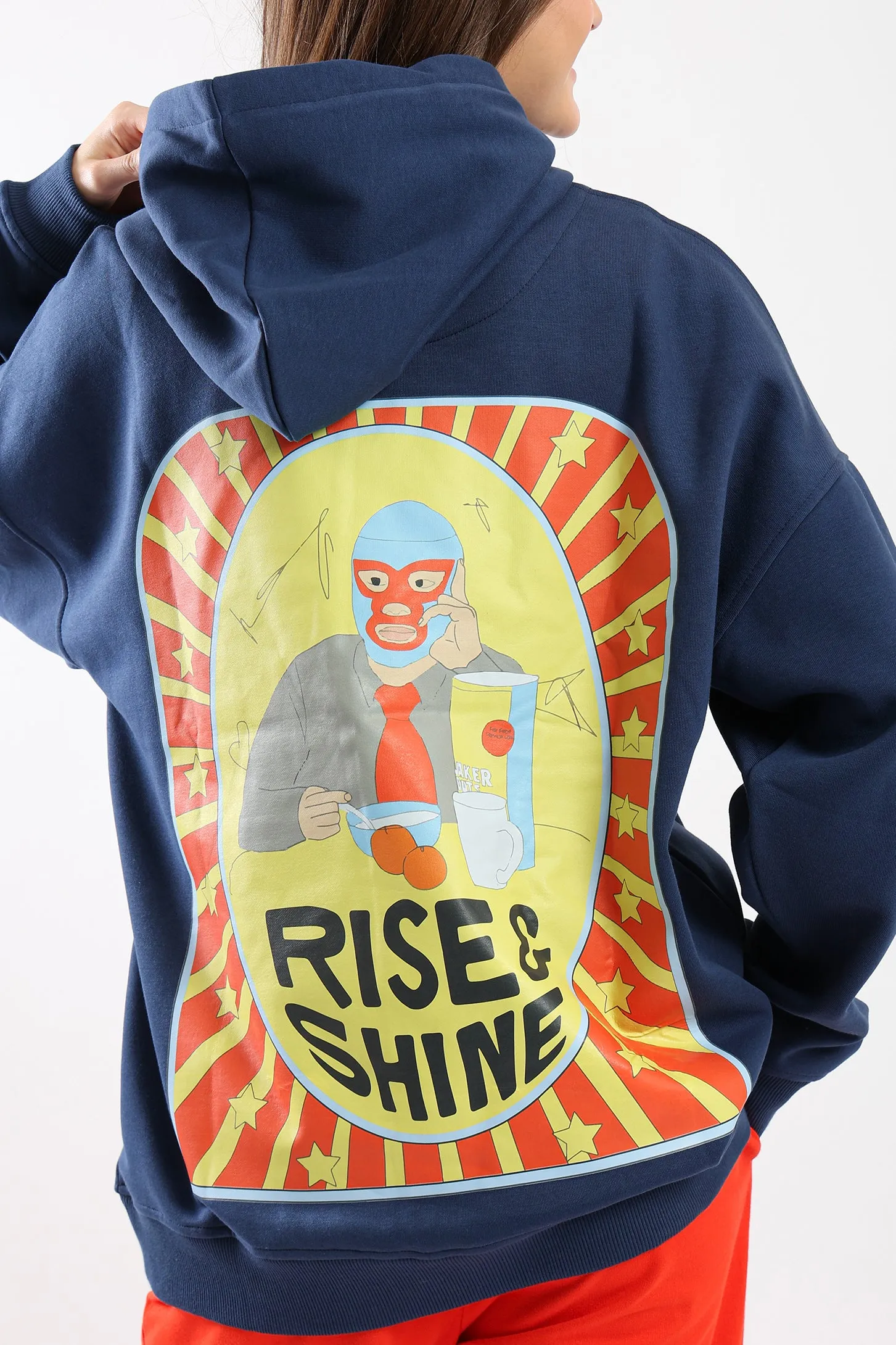 RISE AND SHINE HOODIE - NAVY