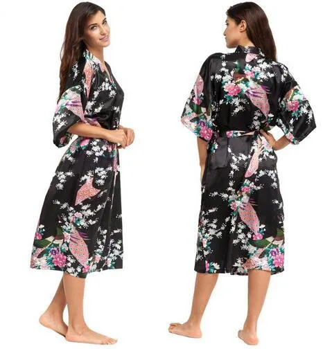 Women Satin Robe Silk Robes Night