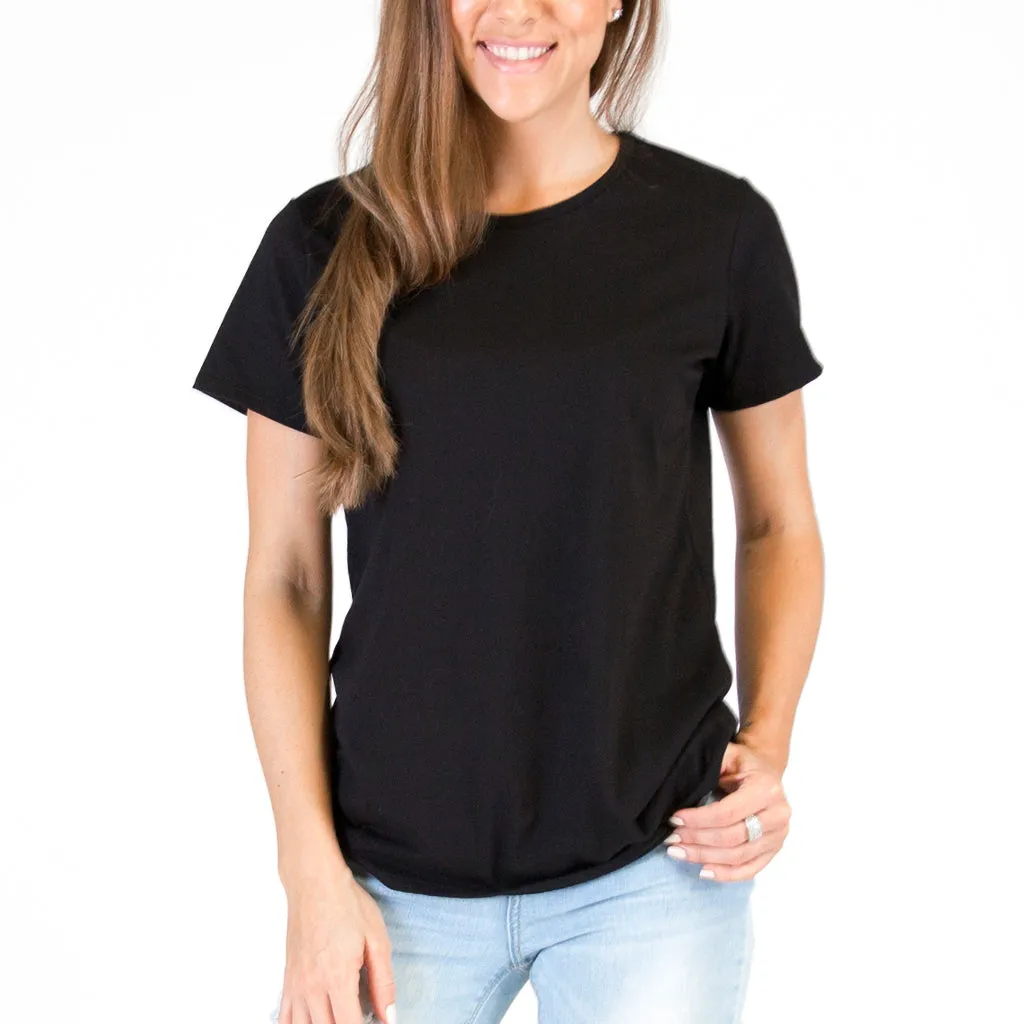 Women's Organic Crew T-shirt 2 Pack - Black